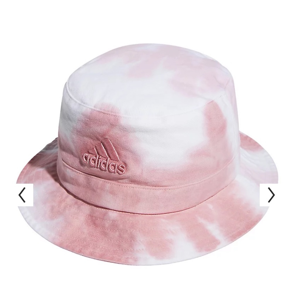 Adidas: Tye-Dye Bucket Hat.